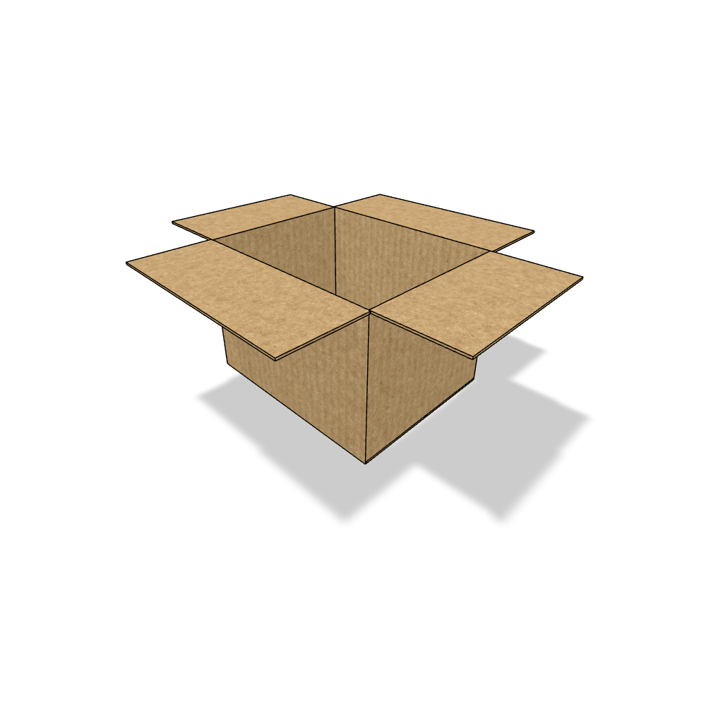 Faltbox 0201 G, 2-wellig, 291 x 231 x 192 [mm]